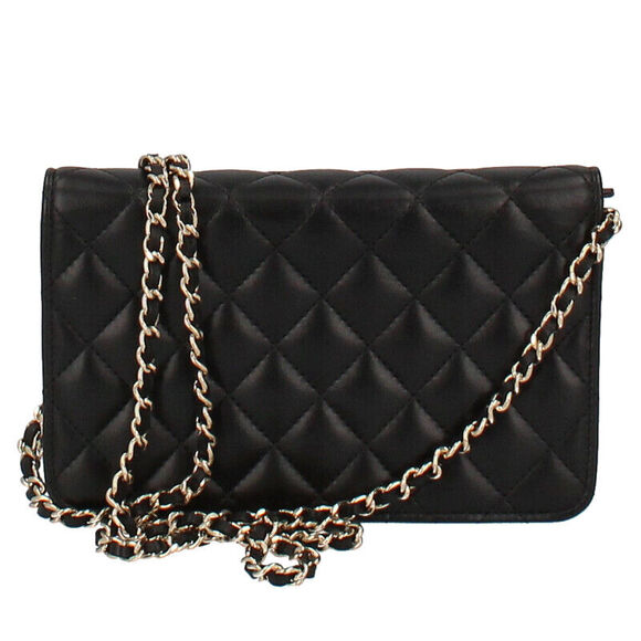 Chanel Matelasse Camellia Chain Wallet #140902C23B - Picture 4 of 9